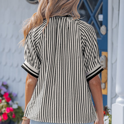 Riley Short Puff Sleeve Blouse