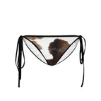 S / Black Strap Cow Bikini Bottoms