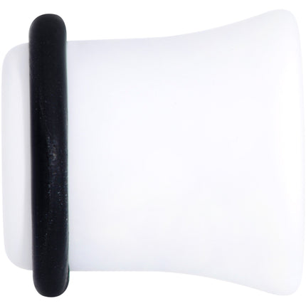 Wonderful White Matte Acrylic Single Flare Plug Set