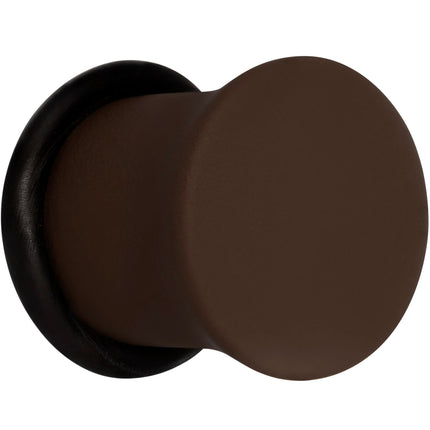 Delicious Dark Brown Matte Acrylic Single Flare Plug Set