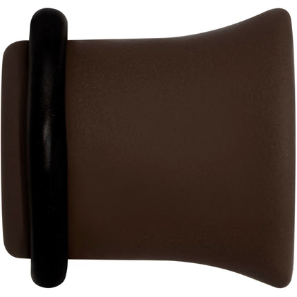 Delicious Dark Brown Matte Acrylic Single Flare Plug Set