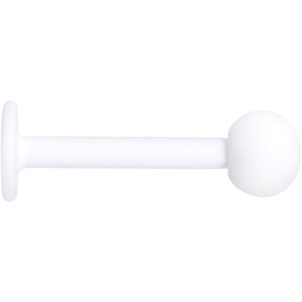 16G 5/16 White Acrylic Matte Labret Monroe Tragus