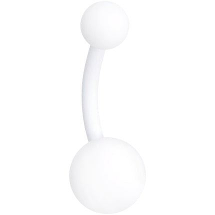 Wonderfully White Matte Belly Ring