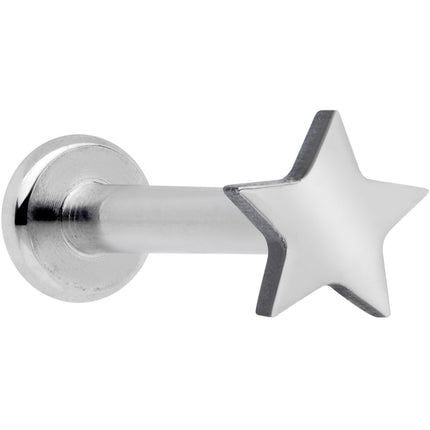 16G 5/16 Star Grade 23 Titanium Internal Thread Labret Tragus