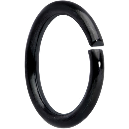 16G 5/16 Black Titanium Anodized Annealed Seamless Circular Ring