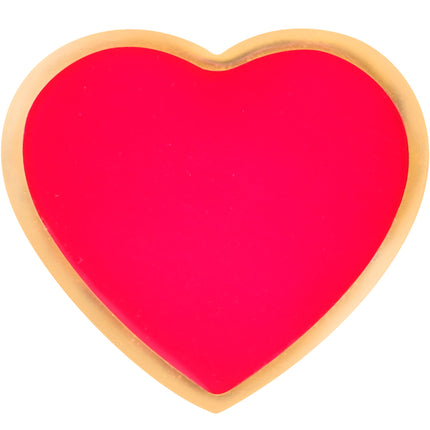 Gold Tone Red Heart Valentines Day Barbell Tongue Ring