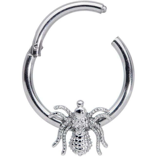 16G 3/8 Creepy Insect Halloween Hinged Segment Ring