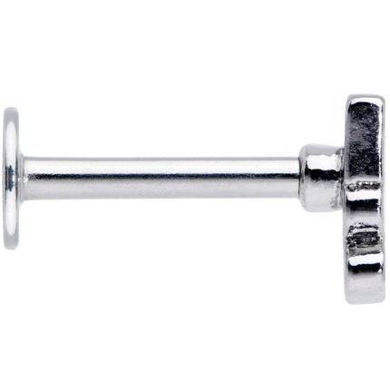 16G 5/16 White Boo Halloween Labret Monroe Tragus