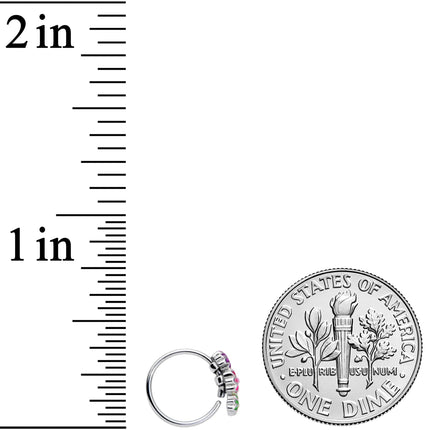 20G 5/16 Flower Patch Nose Hoop
