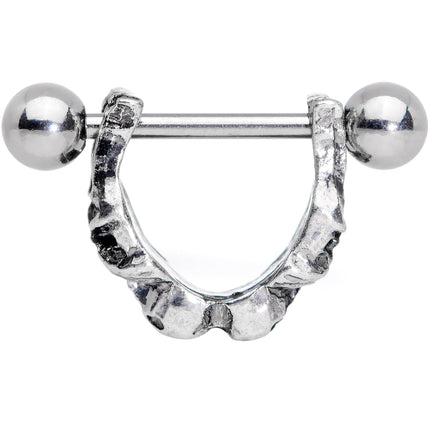 16G 3/8 Scary Skull Halloween Cartilage Cuff