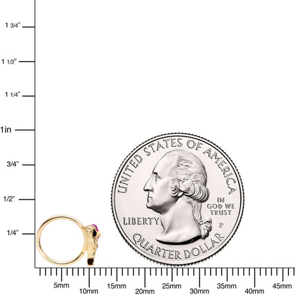 20G 5/16 Purple Gem Gold Tone Dainty Dolphin Nose Hoop