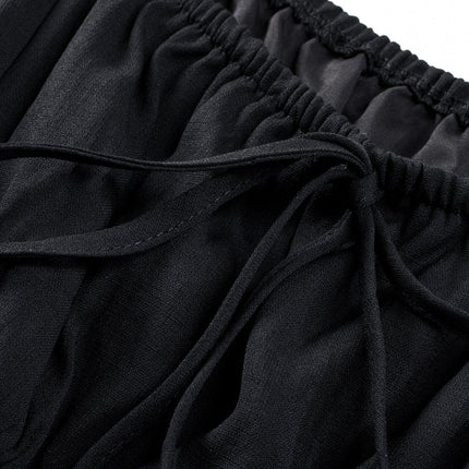 Tatum Drawstring Ruffle Mini Dress