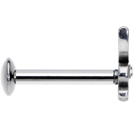 16G 5/16 Licensed Playboy CZ Gem Internally Threaded Labret