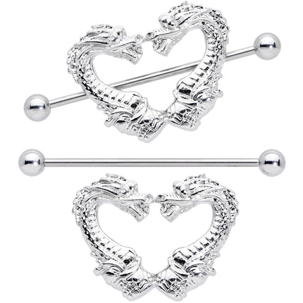 14G 13/16 Dragons Heart Nipple Shield Set