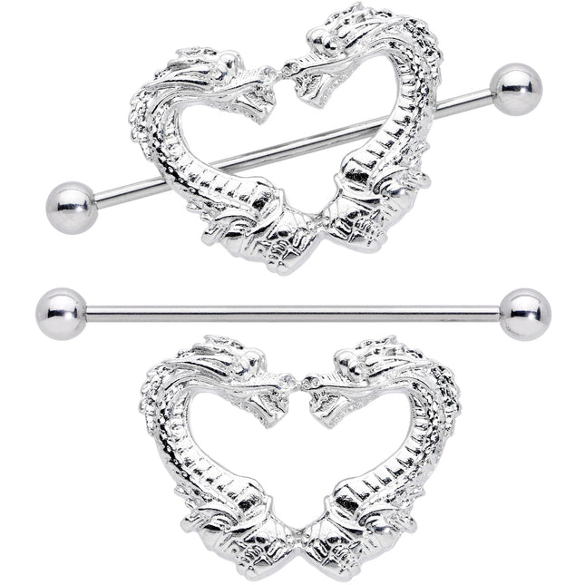 14G 13/16 Dragons Heart Nipple Shield Set