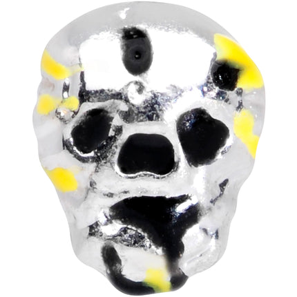 20G 5/16 Black Striped Skull Halloween Nose Hoop
