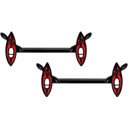 14G 9/16 Black Red Summer Kayak Boat Barbell Nipple Ring Set