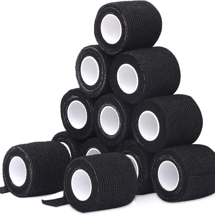 Self Adherent Cohesive Bandages Wrap 2" x 5 Yards, 12 Rolls
