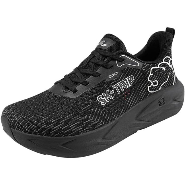 New SK-Trip Men Size 12 Black Mesh Barefoot Wide Toe Box Zero Drop Walking Shoes