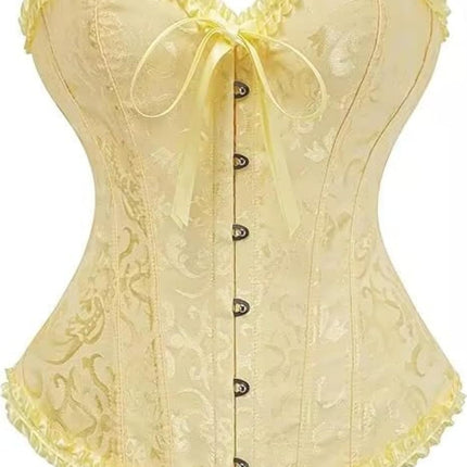 Corset Tops for Women,Lace Bustier Corset Lingerie top,Renaissance Overbust Corset Push Up Bodysuit
