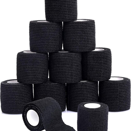 Self Adherent Cohesive Bandages Wrap 2" x 5 Yards, 12 Rolls