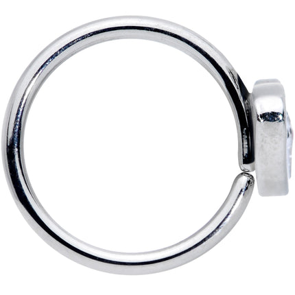 18G 3/8 Sweet Smiling Whale Nose Nose Hoop