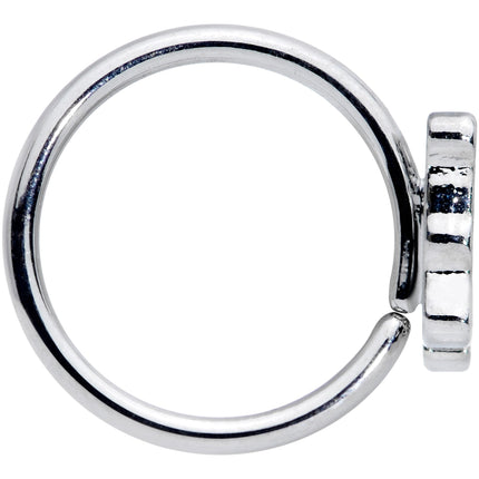 18G 3/8 Happy Purple Hippo Nose Hoop