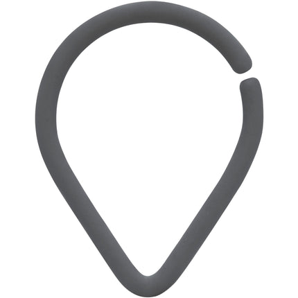 18G 3/8 Grey Matte Teardrop Cartilage Closure Ring