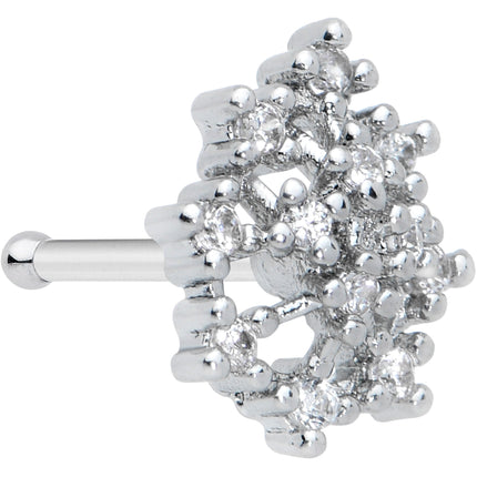 20G 5/16 Clear CZ Gem Constellation Nose Bone