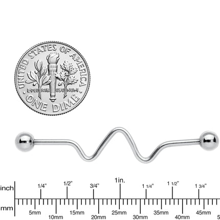 14G Spiral Center Project Barbell 40mm