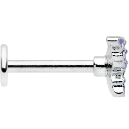 16G 5/16 Beautiful Blue Butterfly Labret Monroe Tragus