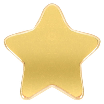 Implant Grade 23 Titanium Gold Tone Star Threadless Push In Top