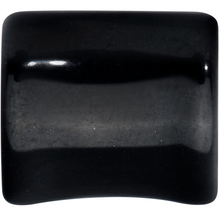 Black Curled Heart Valentines Day Tunnel Plug Set