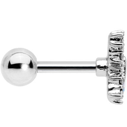 16G 1/4 Clear Gem Glam Butterfly Cartilage Tragus Earring