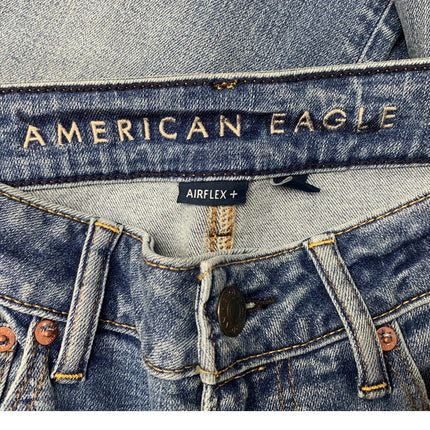 New American Eagle Mens 32X34 Airflex+ Athletic Fit Denim Blue Jeans