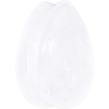 White Cloudy Quartz Drop Saddle Plug Set