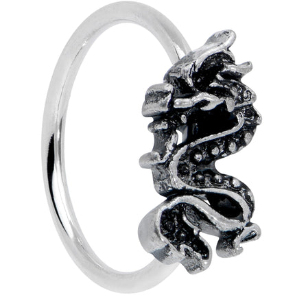20G 5/16 Regal Medieval Dragon Nose Hoop