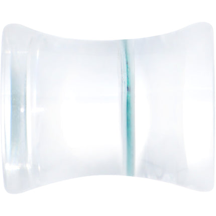 Clear Blue Eye Acrylic Double Flare Plug Set