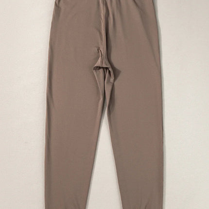 Gray Drawstring Waist Pocketed Joggers