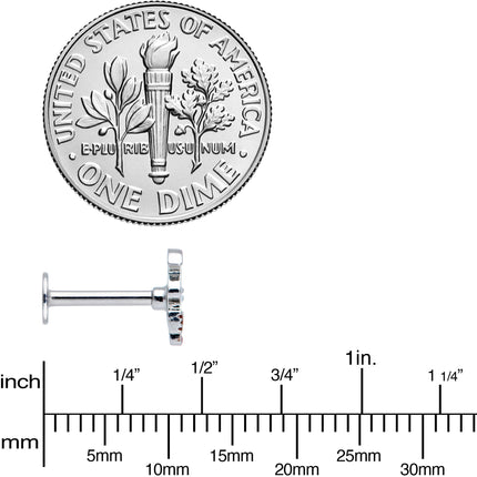 16G 5/16 Witch Hat Ghost Halloween Labret Monroe Tragus