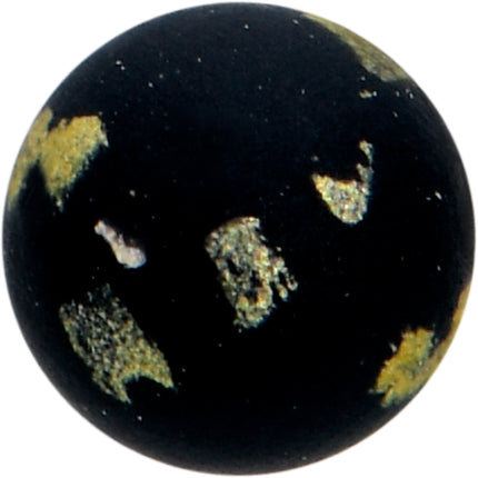 16G 5/16 Matte Black Splatter Pattern Labret Monroe Tragus