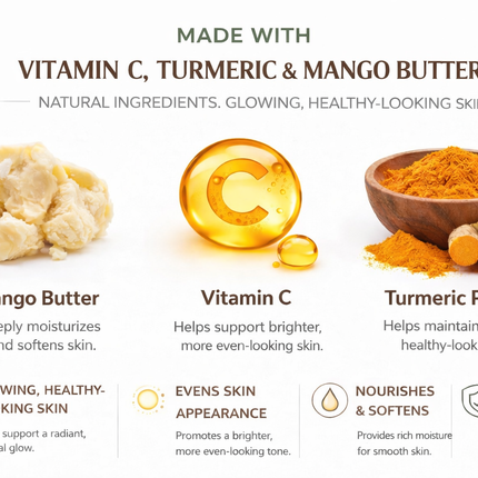 Orange Vitamin C Turmeric Mango Butter Bar Soap – Brightening Cleanse