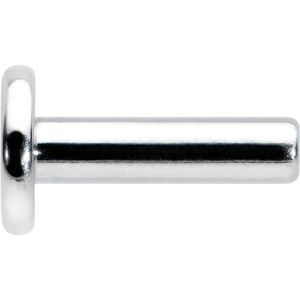 14G 1/4 G23 Titanium Threadless Post Only Labret Monroe Tragus