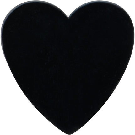 16G 5/16 Black Simple Heart Internally Threaded Labret Tragus