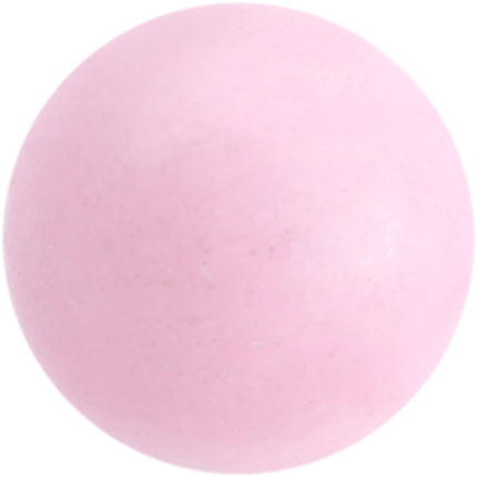 Pink Rose Quartz End Barbell Tongue Ring