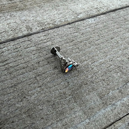 16G 5/16 Aurora Gem Deco Waves Labret Monroe Tragus