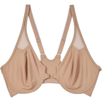 New Wacoal Women's 38D Tan Toast Unlined Front Close Underwire Racerback Bra