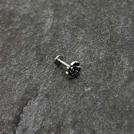16G 1/4 Spring Flower Green Blue Labret Monroe Tragus