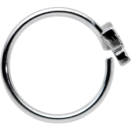 20G 5/16 Textured Little Bow Seamless Nose Hoop