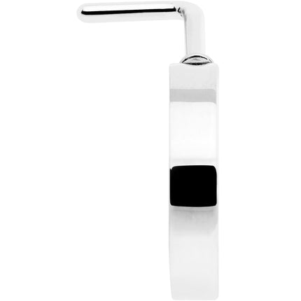 20G 1/4 Simply Smooth Faux Hoop L Shape Nose Ring